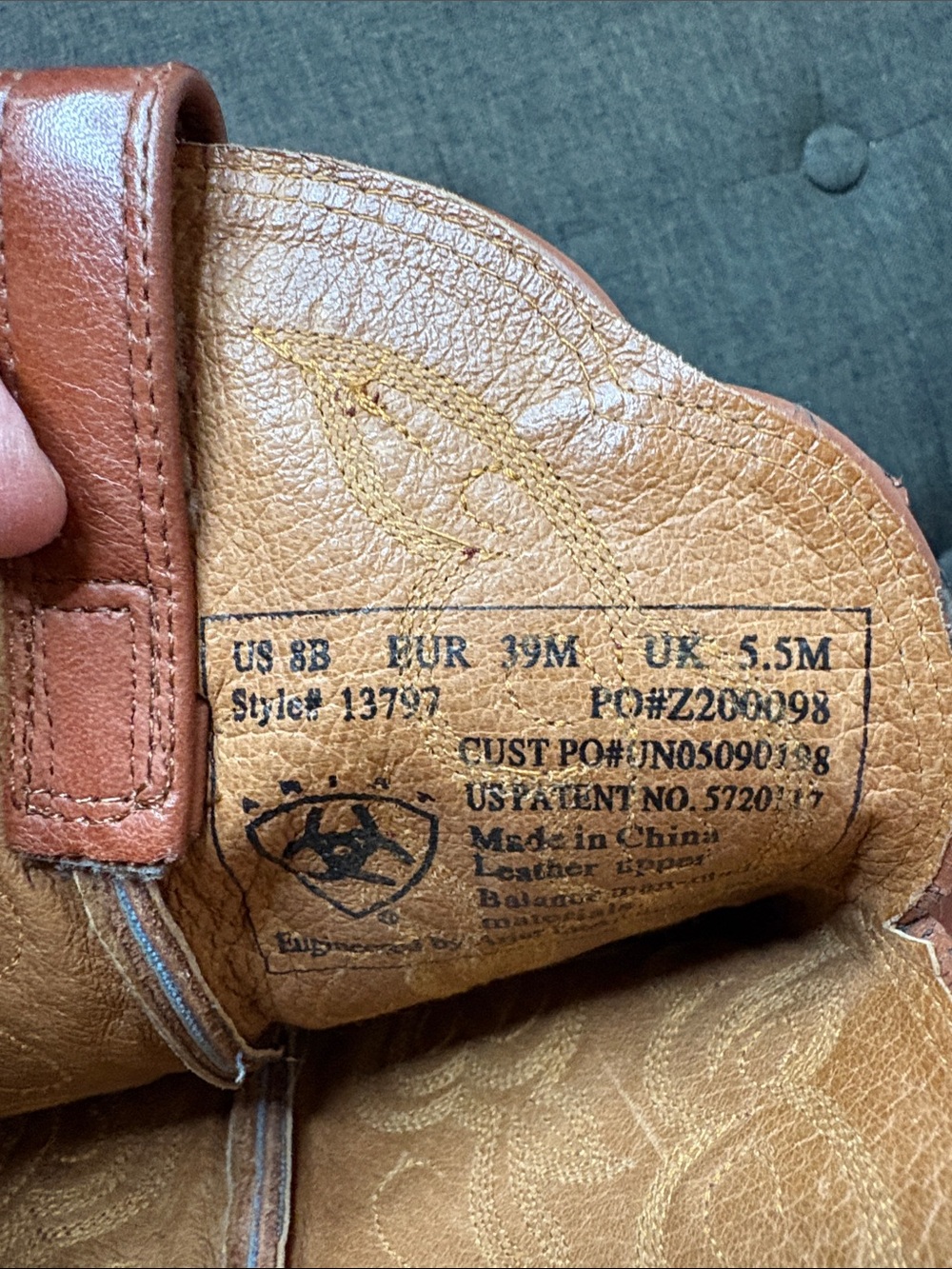Ariat lizard cowboy boots - Picture 6 of 8